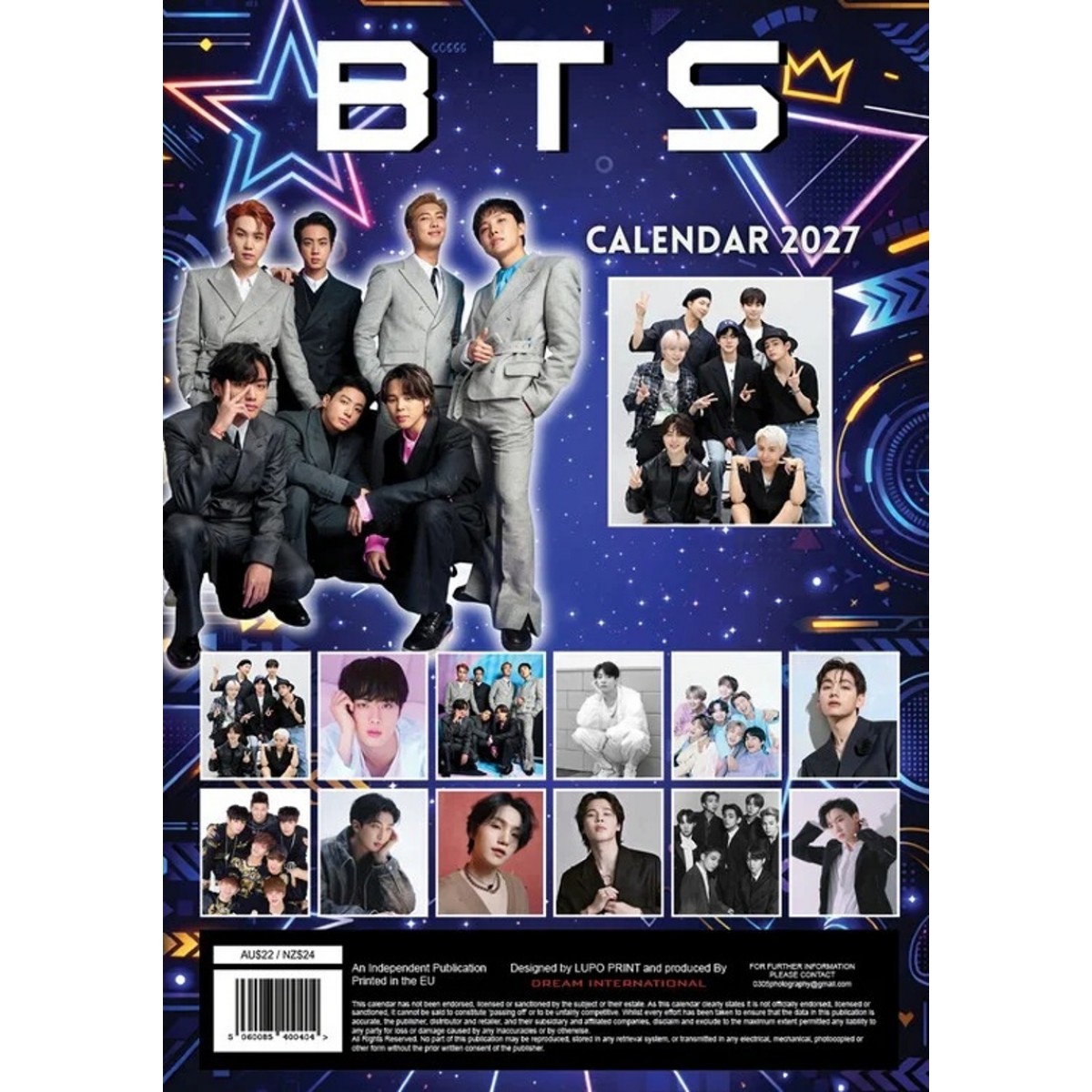 Kalendář 2027 - BTS