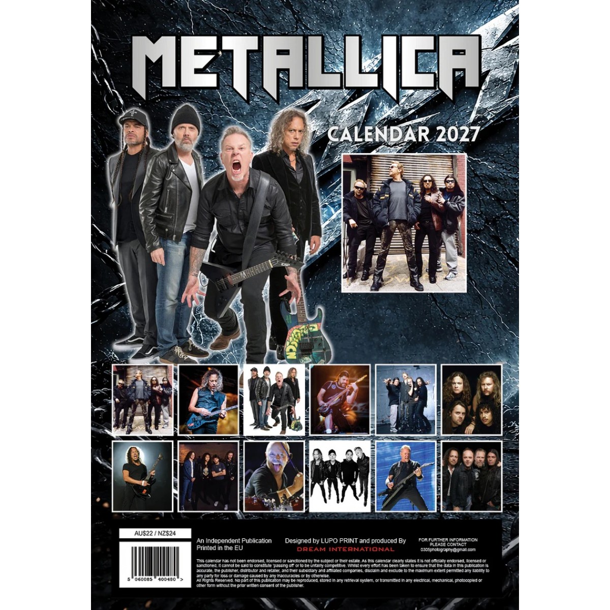 Kalendář 2027 - METALLICA