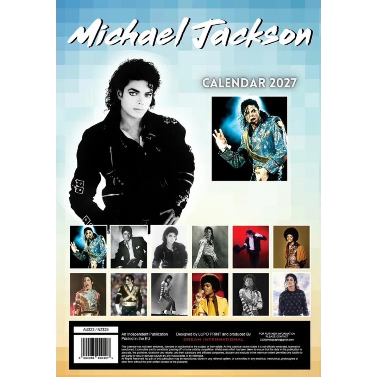Kalendář 2027 - MICHAEL JACKSON