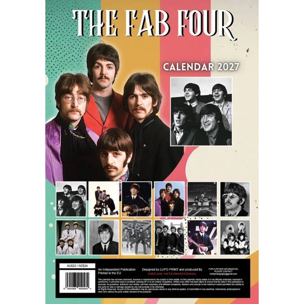 Kalendář 2027 - BEATLES - THE FAB FOUR