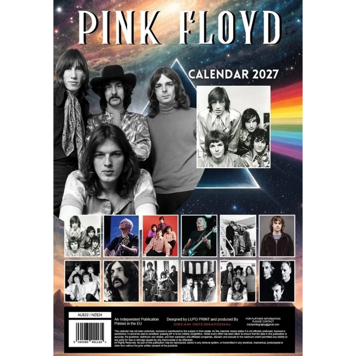 Kalendář 2027 - PINK FLOYD