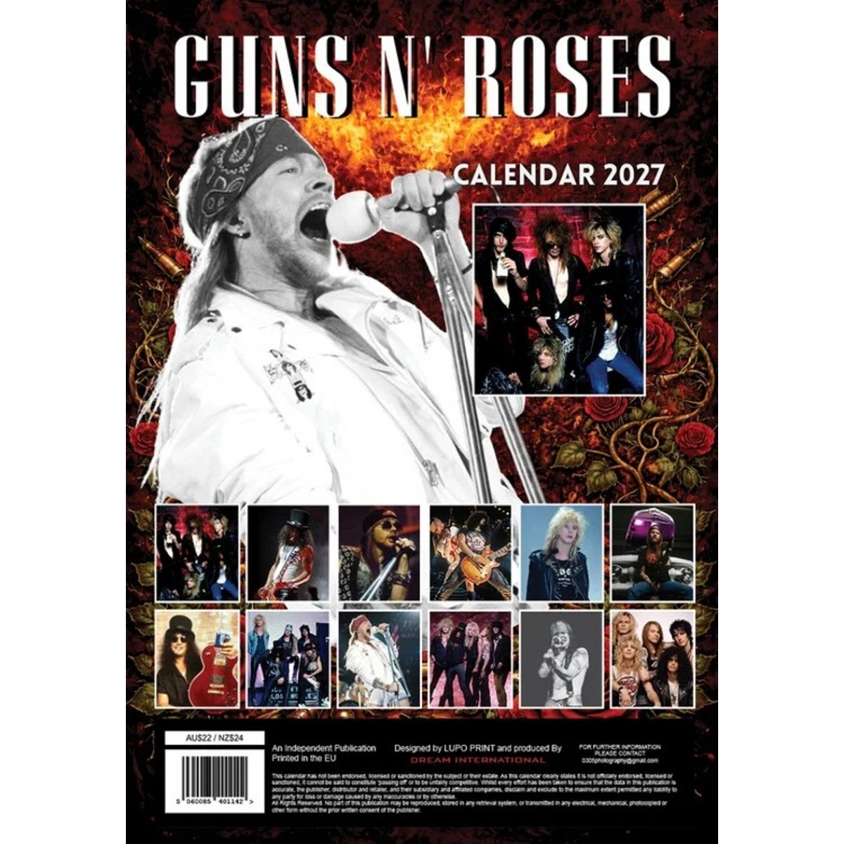Kalendář 2027 - Guns N' Roses