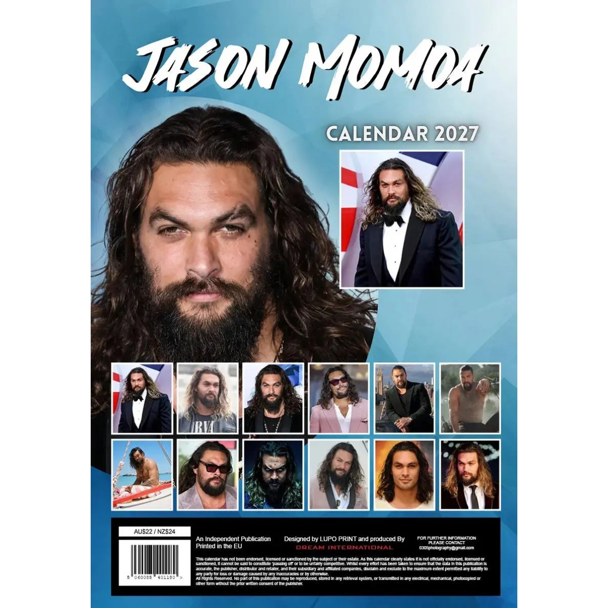 Kalendář 2027 - JASON MOMOA