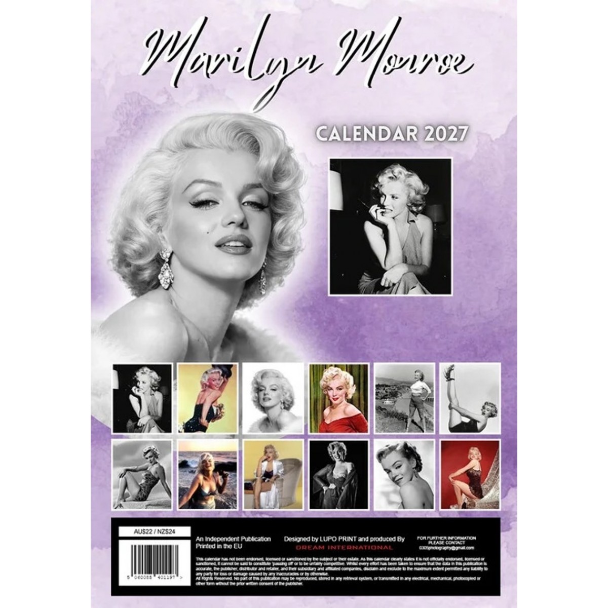 Kalendář 2027 - MARYLIN MONROE